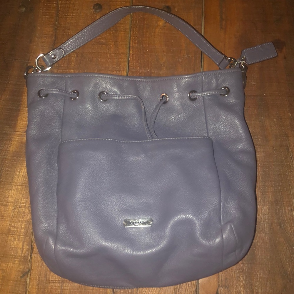 Grey coach purse